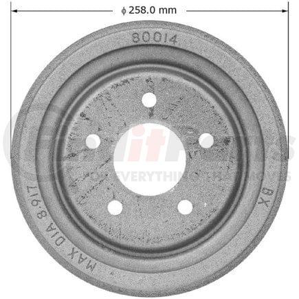PDR0592 by BENDIX - Drum
