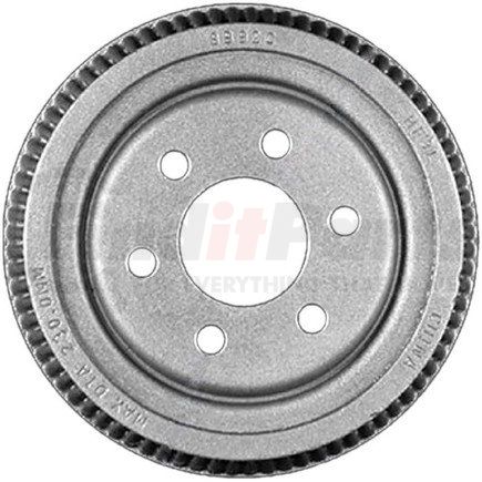 PDR0597 by BENDIX - Brake Drum - Rear, 9", Cast Iron, Natural, 6 Lug Holes, 4.5" Bolt Circle