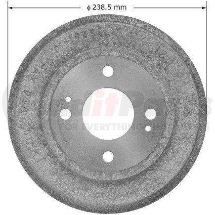 PDR0606 by BENDIX - Brake Drum - Cast Iron, 7.875 Inch Diameter, 4 Lug Holes