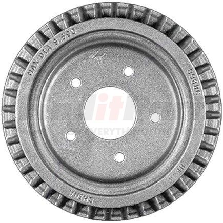 PDR0610 by BENDIX - Brake Drum - Rear, 9.5", Cast Iron, Natural, 5 Lug Holes, 4.75" Bolt Circle