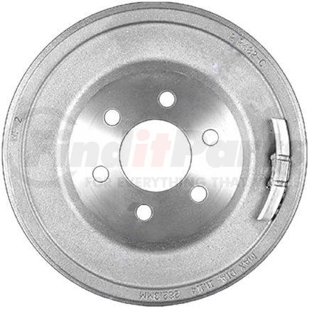 PDR0708 by BENDIX - Brake Drum - Rear, 11.020", Cast Iron, Natural, 6 Lug Holes, 4.5" Bolt Circle