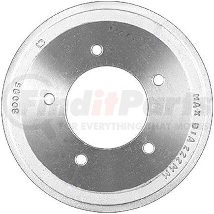 PDR0719 by BENDIX - Brake Drum - Rear, 8.66", Cast Iron, Natural, 5 Lug Holes, 5.5" Bolt Circle