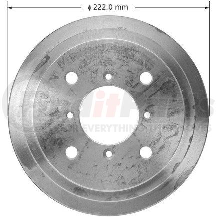 PDR0677 by BENDIX - Brake Drum - Cast Iron, 7.085 Inch Diameter, 4 Lug Holes