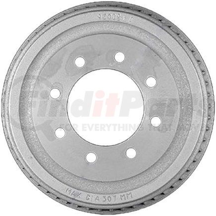 PDR0679 by BENDIX - Brake Drum - Rear, 12", Cast Iron, Natural, 8 Lug Holes, 6.5" Bolt Circle