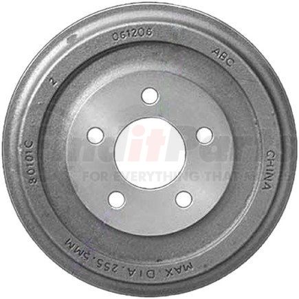 Bendix PDR0741 Brake Drum Brake Drum - Rear, 10", Cast Iron, Natural, 5 Lug Holes, 4.5" Bolt Circle
