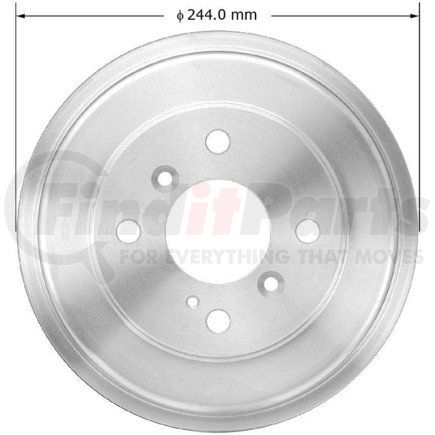 PDR0841 by BENDIX - Brake Drum - Cast Iron, 7.87 Inch Diameter, 4 Lug Holes