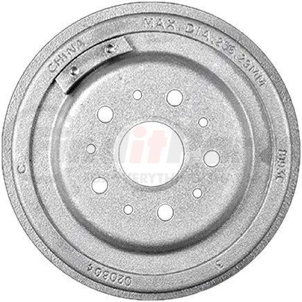 PDR0127 by BENDIX - Brake Drum - Rear, 10", Cast Iron, Natural, 5 Lug Holes, 4.5" Bolt Circle