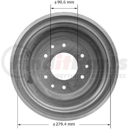PDR0255 by BENDIX - Drum
