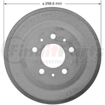 PDR0407 by BENDIX - Brake Drum
