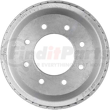 Bendix PDR0450 Brake Drum Brake Drum - Rear, 13.307", Cast Iron, Natural, 8 Lug Holes, 165mm Bolt Circle