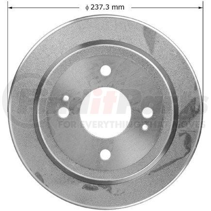 PDR0473 by BENDIX - Brake Drum - Cast Iron, 7.875 Inch Diameter, 4 Lug Holes