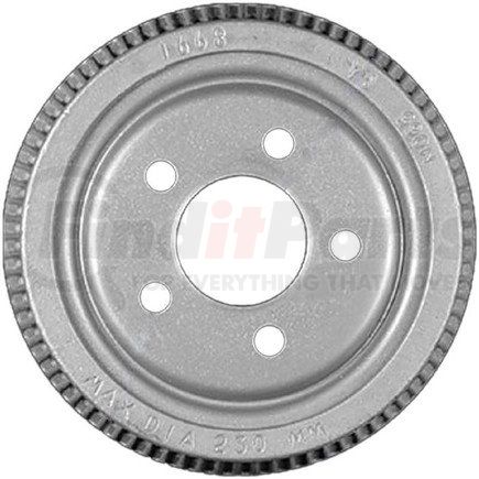 PDR0499 by BENDIX - Brake Drum - Rear, 9", Cast Iron, Natural, 5 Lug Holes, 4.5" Bolt Circle