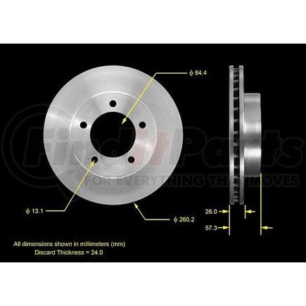 Bendix PRT1538 Disc Brake Rotor Rotor