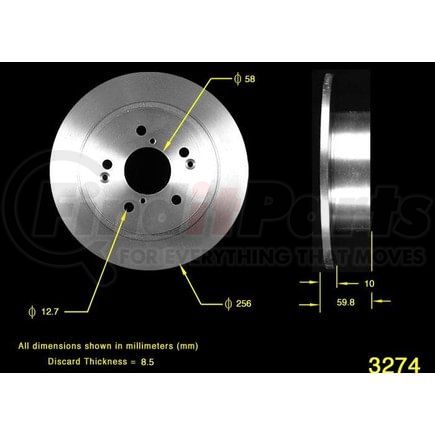 PRT1548 by BENDIX - Rotor