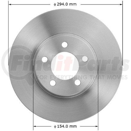 PRT5050 by BENDIX - Disc Brake Rotor - Iron, 11.58 Inch Diameter, Vented, Smooth Finish