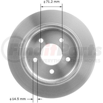 PRT5052 by BENDIX - Disc Brake Rotor - Iron, 11.21 Inch Diameter, Smooth Finish, 4-Wheel Disc Brakes