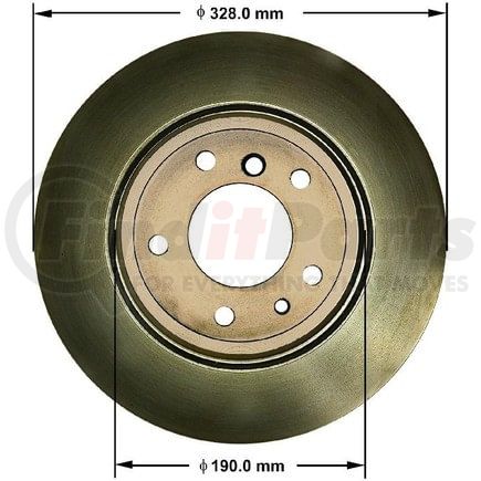 Bendix PRT5131 Disc Brake Rotor Rotor