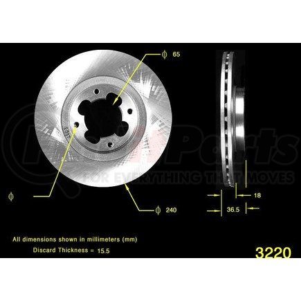 PRT1735 by BENDIX - Brake Rotor