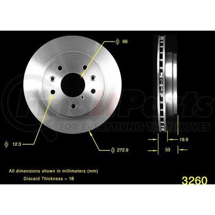 PRT1738 by BENDIX - Disc Brake Rotor - Iron, 10.74 Inch, 0.787 Inch Thick, Vented, Smooth