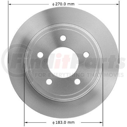 PRT1849 by BENDIX - Disc Brake Rotor - Iron, 10.64 Inch Diameter, Drum in Hat, Smooth