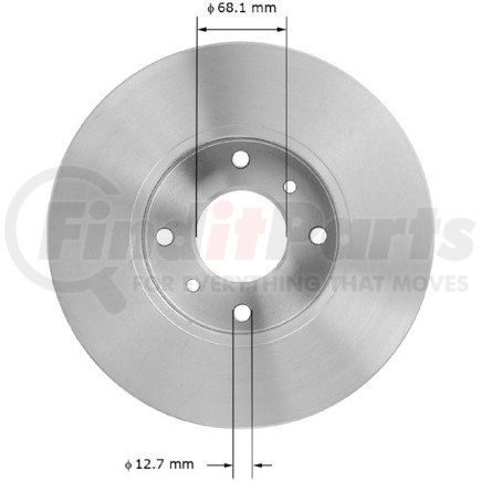 PRT1892 by BENDIX - Disc Brake Rotor - Iron, 11.01 Inch Diameter, 0.865 Inch Thickness, Vented, Smooth