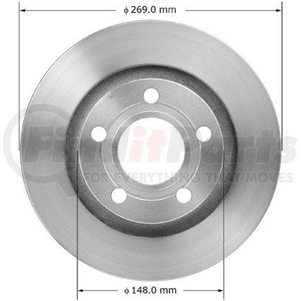 PRT5759 by BENDIX - Brake Rotor