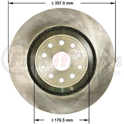 Bendix PRT5802 Disc Brake Rotor Brake Rotor
