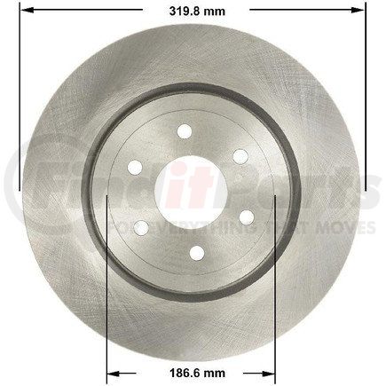 PRT5807 by BENDIX - Brake Rotor