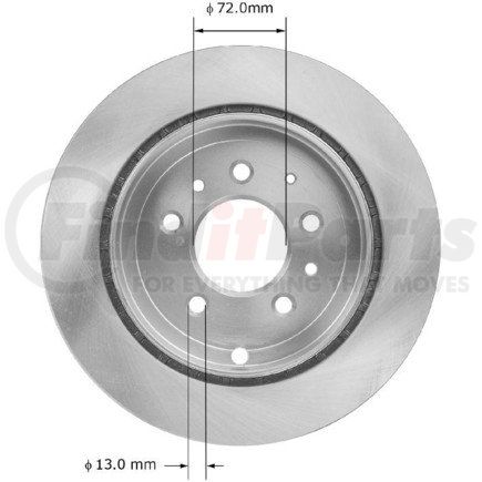 Bendix PRT5867 Disc Brake Rotor Brake Rotor