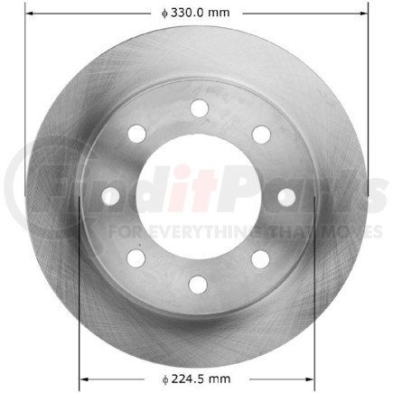 PRT5875 by BENDIX - Rear Brake Rotor