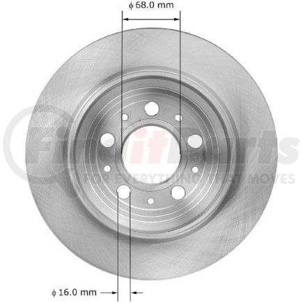 PRT5877 by BENDIX - Rotor
