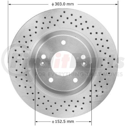 Bendix PRT5891 Disc Brake Rotor Rotor