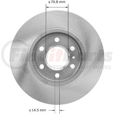 PRT5931 by BENDIX - Rotor