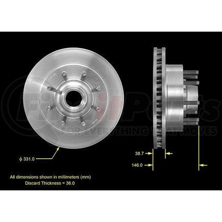 PRT5480 by BENDIX - Brake Rotor