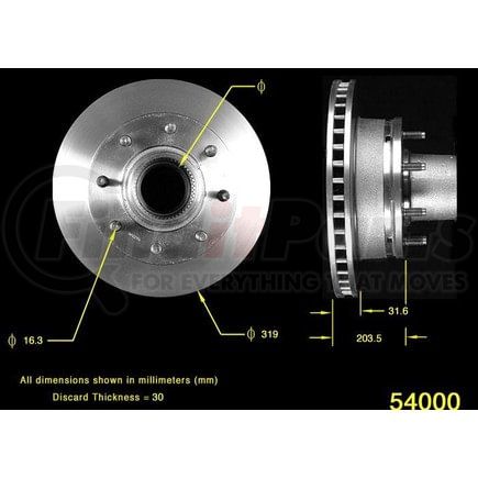 PRT5488 by BENDIX - Rotor