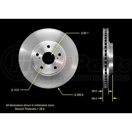 PRT5497 by BENDIX - Brake Rotor