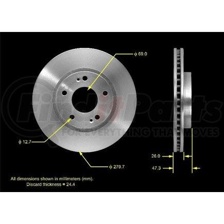 PRT5504 by BENDIX - Brake Rotor