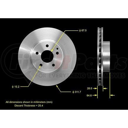 PRT5551 by BENDIX - Brake Rotor