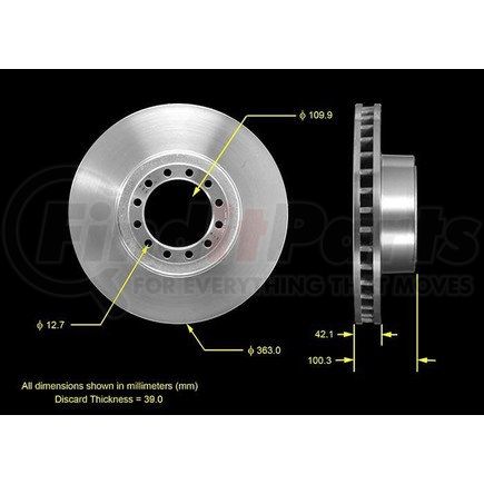 Bendix PRT5558 Disc Brake Rotor Brake Rotor