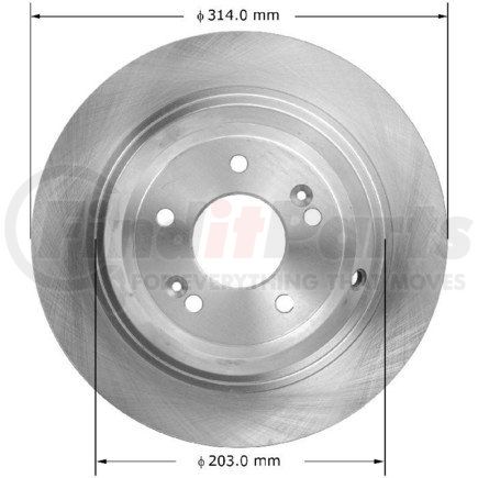 PRT6126 by BENDIX - Disc Brake Rotor - Fits 2019-2023 Genesis G70