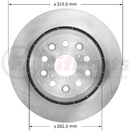 PRT6136 by BENDIX - Brake Rotor