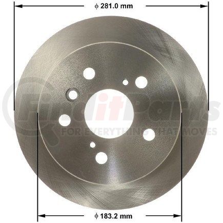 PRT6156 by BENDIX - Brake Rotor