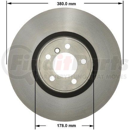 PRT6186 by BENDIX - Disc Brake Rotor - Fits 2010-2012 Land Rover Range Rover