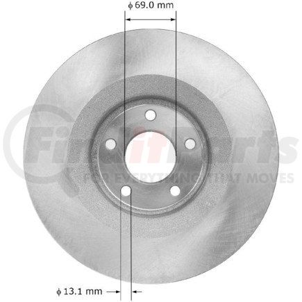Bendix PRT5920 Disc Brake Rotor Rotor
