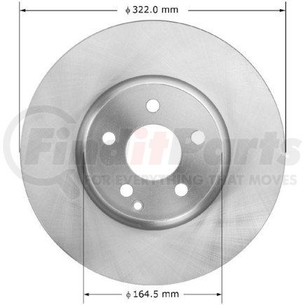 PRT6003 by BENDIX - Disc Brake Rotor - Fits 2013-2014 Mercedes C300