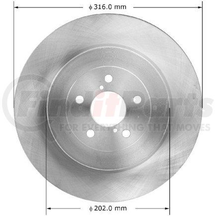 PRT6057 by BENDIX - Disc Brake Rotor