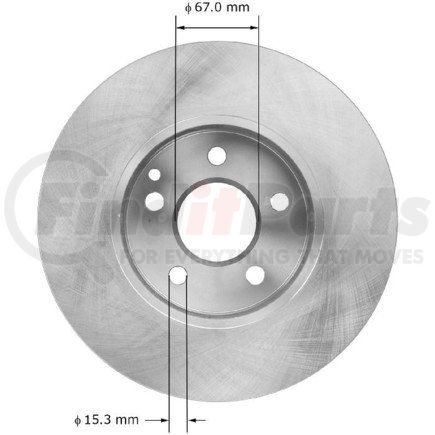 PRT6072 by BENDIX - Disc Brake Rotor - Fits 2008-2009 Mercedes C230