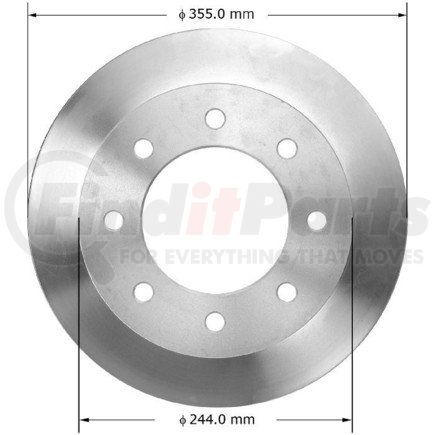 PRT6076 by BENDIX - Brake Rotor