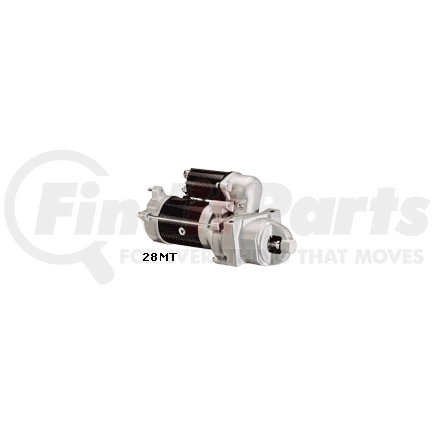 10461443 by DELCO REMY - Starter Motor - 28MT Model, 12V, 10 Tooth, SAE 4 Mounting, Clockwise