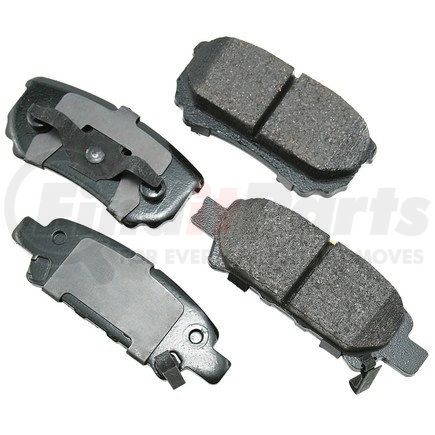 ACT1037 by AKEBONO - ProACT Ultra Premium Ceramic Disc Brake Pad Kit